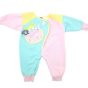 Vintage Popsicle Vintage Romper Kids Pastel Colorblock Best Friends 18 Months